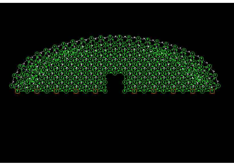阜阳锡林浩特91跨，1000米长干煤棚网架设计
